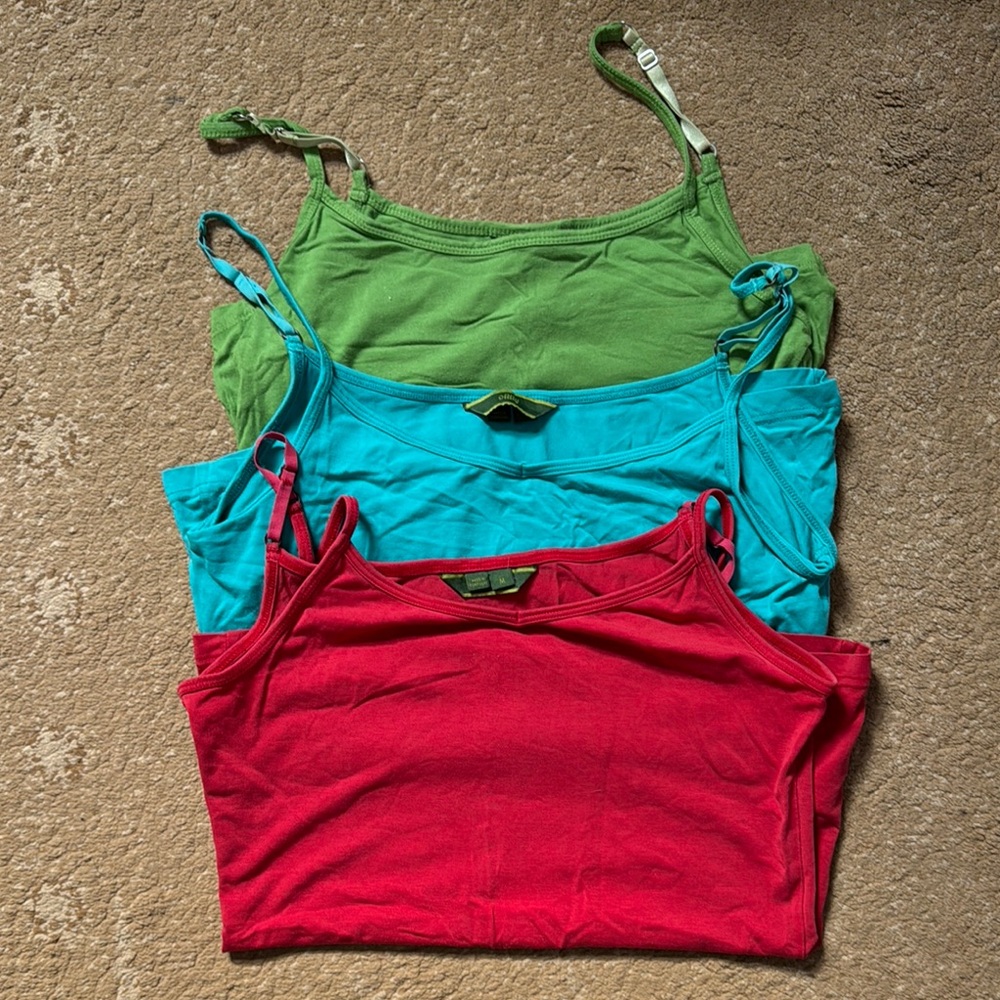 Vibrant Women's Tank Tops - Red, Blue, Green - Set of 3 by Oilily